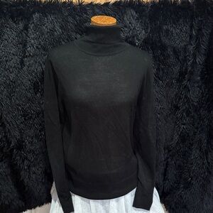 J. Crew Black Merino Wool Sweater